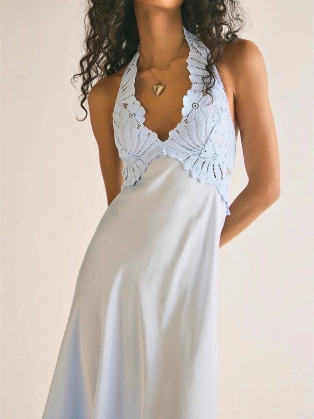 Free People Intimately Petal Party Midi Slip Dress